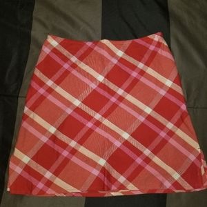 At Last and Co. Red mini skirt